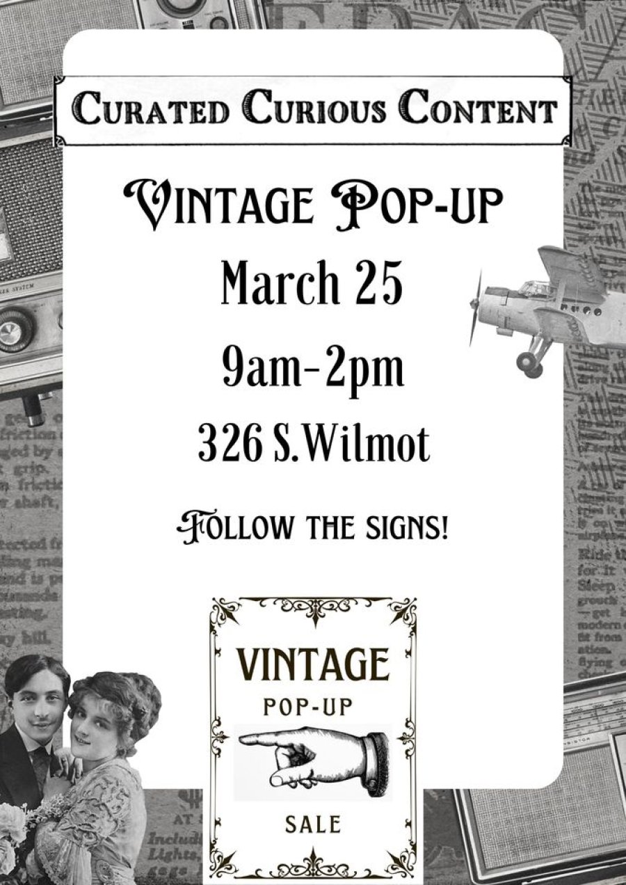 Curated Curious Content C3 Monthly Vintage Pop-up Sale