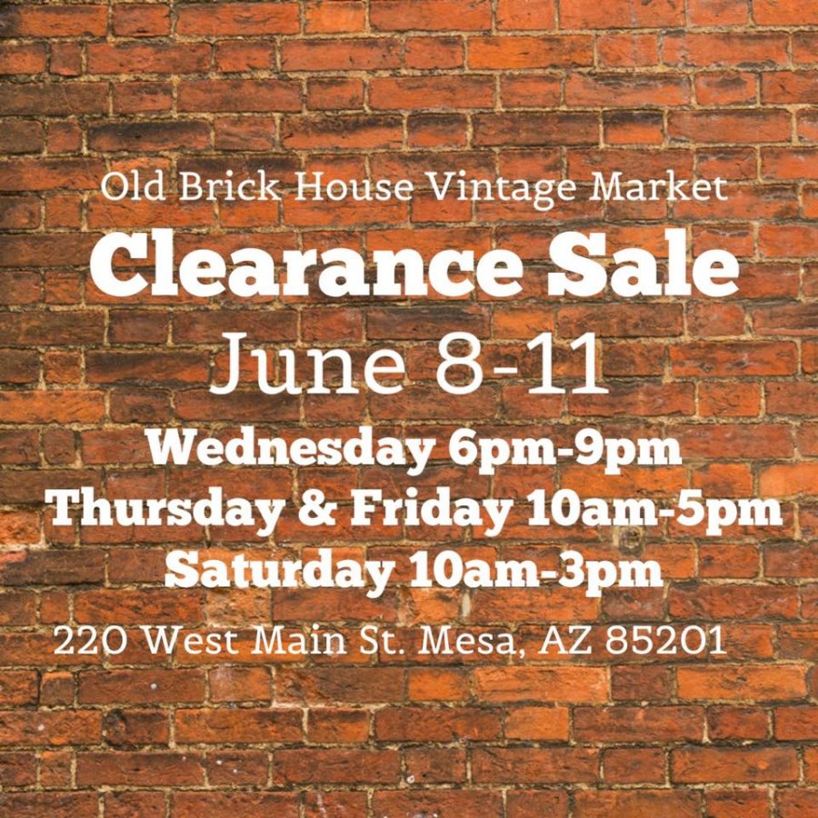 Old Brick House Annual Clearance Sale
