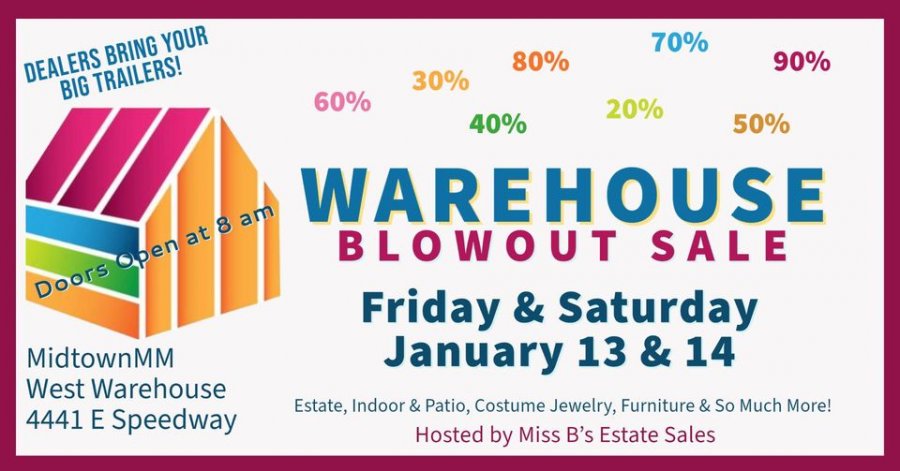 Miss B's Estate Sales Warehouse Blowout Sale 