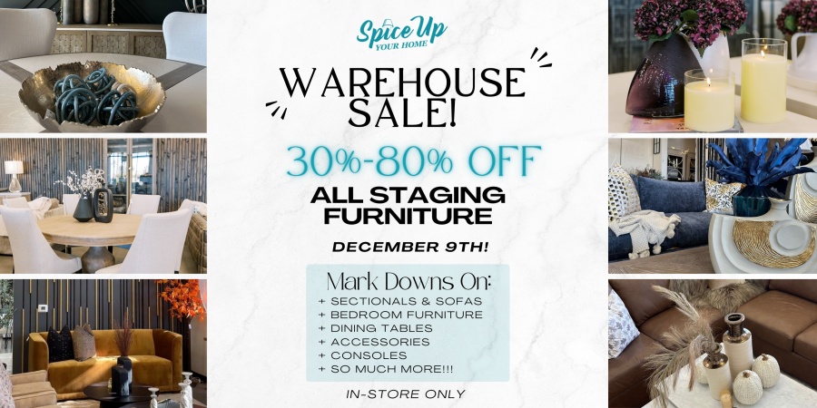 Spice Up Your Home Staging Furniture Warehouse Sale