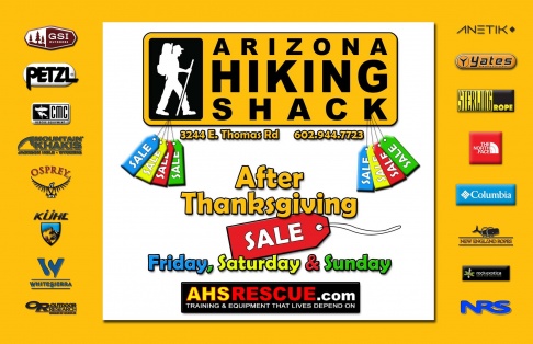 Arizona Hiking Shack After Thanksgiving Sale