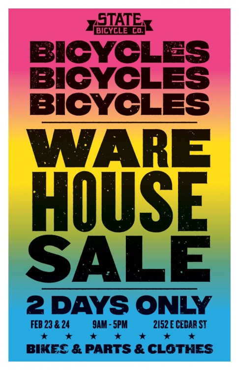 State Bicycle Co. Sample / Demo Warehouse Sale - 2